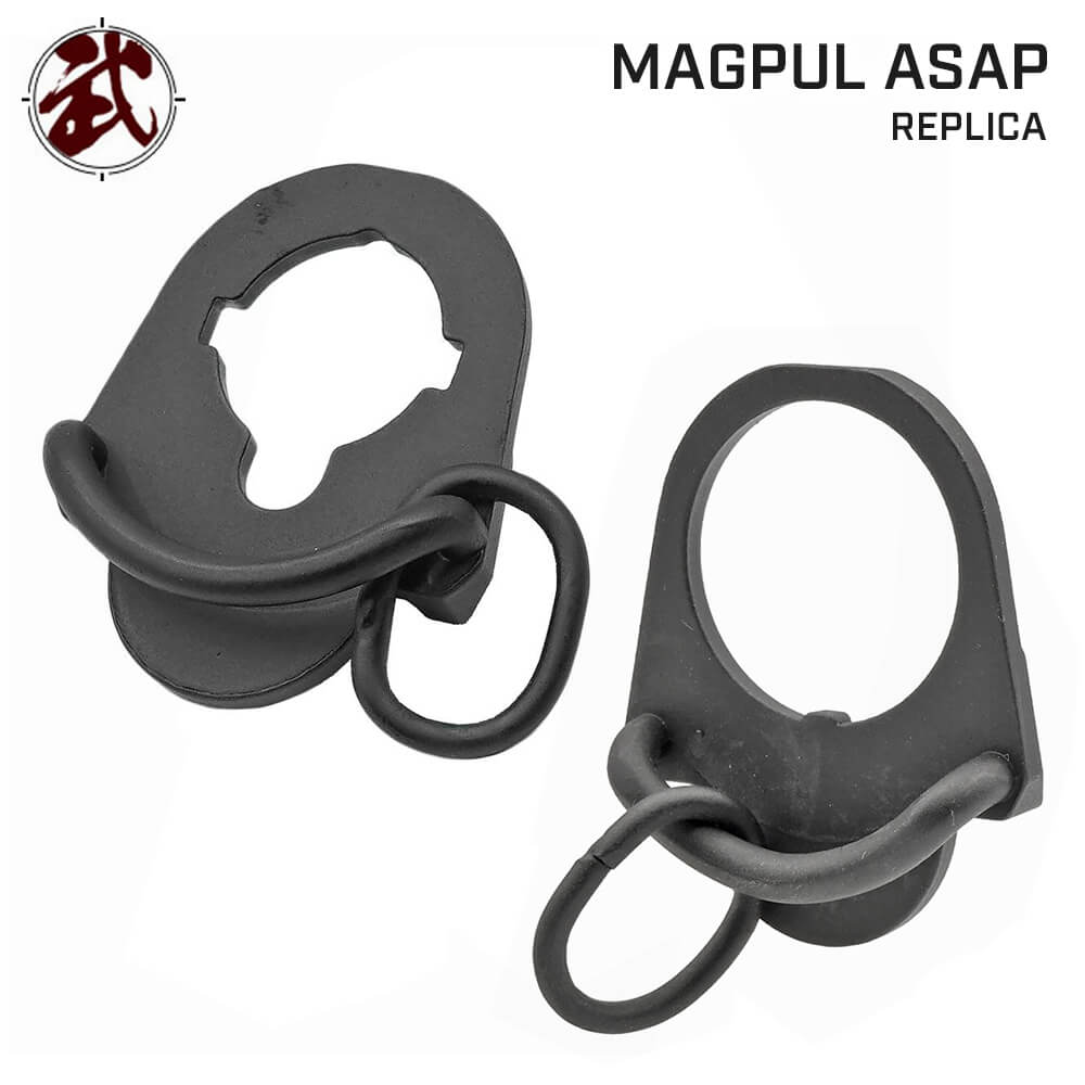 【 MAGPUL タイプ 】 電動ガン / GBB M4シリーズ 対応 MAGPUL ASAP リアスリングマウント エンドプレート レプリカ アルミ スチール マグプル エアガン エアーガン AEG ガスブローバック カスタム パーツ スリングポイント アタッチメント サバゲー サバイバルゲーム