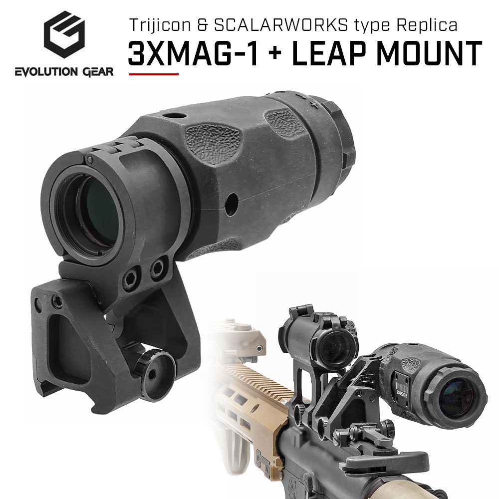  Evolution Gear  3XMAG-1 Magnifier & SCALARWORKS LEAP/06 Mount ץꥫ å 6068ߥ˥ | ޥ ޥ˥ե ޥ륤 ޥ륤  3 3Ψ Ƚ 20mm졼 1.93 1.54    ư  AEG GBB