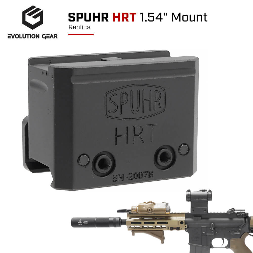 【 Evolution Gear 製 】 T1 T2 ドットサイト 対応 SPUHR HRT 1.54 マウント レプリカ Aimpoint エイムポイント T-1 T-2 ダットサイト ハイマウント Mount 1.54 20mm レール マイクロ 東京マルイ マルイ サバゲー ガスガン 電動ガン AEG GBB サバイバルゲーム M4 SCAR