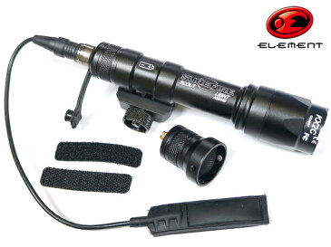 【20mmレイル対応】 ELEMENT SUREFIREタイプ M600C スカウトライト リモートスイッチ付 EX072 | エアガン エアーガン 電動ガン カスタム パーツ シュアファイア LEDライト フラッシュライト ウェポンライト サバゲー サバイバルゲーム 室内 アサルトライフル カスタムパーツ