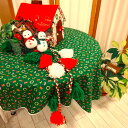 【クリスマス生地】10cm単位 クリスマス クリスマス生地 リース 長靴 プレゼント ヒイラギ 緑色 ku-c-R女の子 男の子 保育園 長ぐつ かわいい 小物...