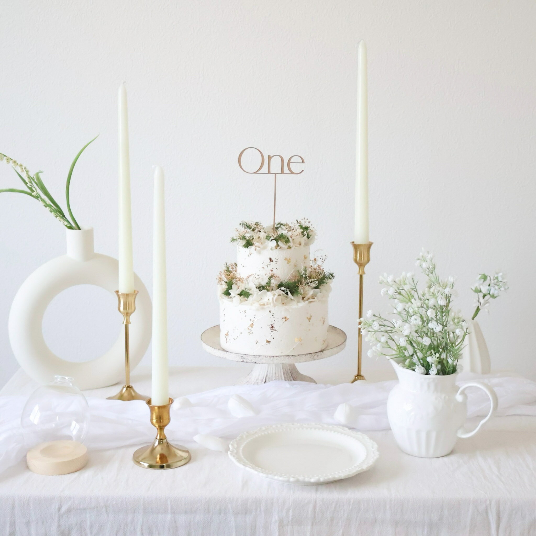 Airie 【 One cake topper 】1歳 誕生日 木製 ケーキトッパー バースデーフォト おうちフォト ファース..