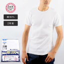 肌着 メンズ 半袖 インナー クルーネック 綿100% 無地 プラチナ加工 2枚組 下着 男性 Tシャツ 紳士(抗菌 防臭 半袖シャツ 綿 インナーシャツ セッ...