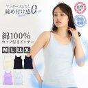 カップ付き インナー タンクトップ 下着 レディース ブラトップ 綿100％ 接触冷感 プラチナ加工 プラスブラ PLUS BRA 婦人 ノースリーブ 肌着 アンダーウェア(婦人肌着 無地 シンプル コットン アンダーゴムなし ノンワイヤー 抗菌防臭 暑さ対策 涼しい)