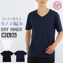 メンズ インナー 半袖 Tシャツ Vネック 下着 カノコ編み 速乾 プラチナ加工 半袖インナー 紳士 肌着 アンダーウェア(V首 男性用肌着 無地 暑さ対策 夏...