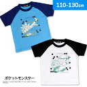 ポケットモンスター ボーイズ 半袖Tシャツ 綿混 ホワイトジガルデ柄 キャラクターアウター 男児(ポケモン 110cm 120cm 130cm ホワイト ブルー...