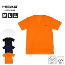 HEAD(ヘッド) メンズインナー 半袖 Vネック 裏ハニカムメッシュ 紳士下着 速乾 メンズ インナーシャツ(Mサイズ Lサイズ 2Lサイズ ホワイト ブラッ...