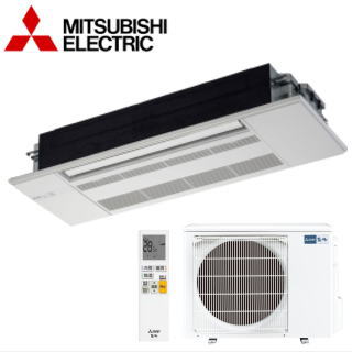 ★200円クーポン配布中★△【500円OFFクーポン有】三菱電機 MLZ-GX6322AS [化粧パネル込/ホワイト/ベージュ] ※内・外選択式/単相200V/直結【メーカー直送】【1方向天井カセット形-GXシリーズ-】[主に20畳用]