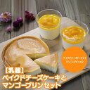 ベイクドチーズケーキとマンゴープリン産直品 代引不可沖縄県および離島への配送不可