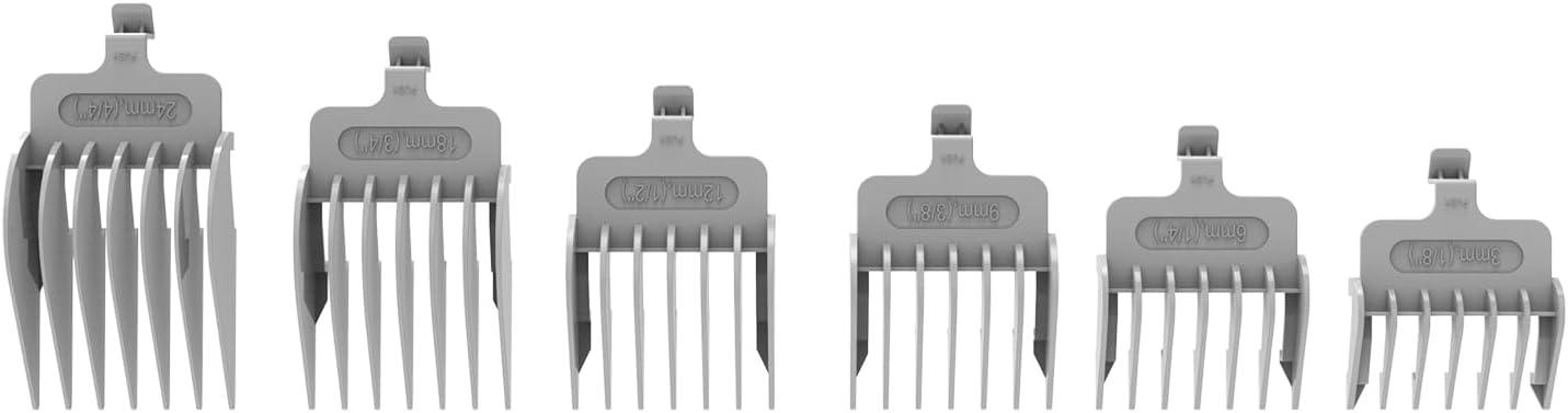 AIRROBO グルーミング掃除機 PG10 交換用アクセサリー 犬用バリカン ガイドコーム 6枚入(サイズ 3mm、6..