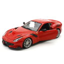 ミニカー 1/24 フェラーリ F12 tdf レッド ブラーゴ Ferrari F12 tdf RED モデルカー 18-26021R 3