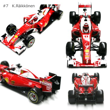 フェラーリ スクーデリア・フェラーリ 1/18 スケール ミニカー F1 セバスチャン ベッテル / キミ ライコネン S Vettel Kimi Raikkonen ミニカー レース モデルカー #5 #7 エフワンカー Ferrari SF16-H 18-16802