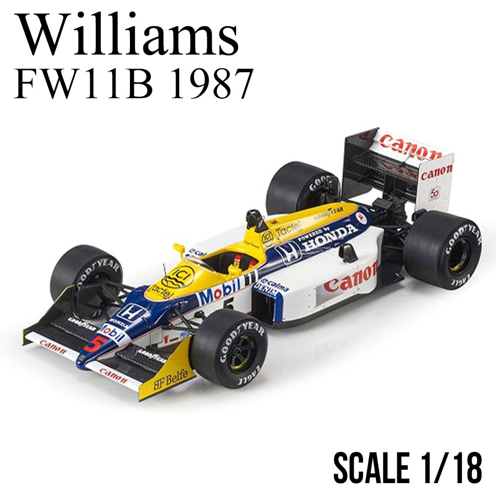 ミニカー 1/18 ウィリアムズ FW11B 1987 サン マリノGP ウィナー No,5 N.マンセル TOPMARQUES Williams モデルカー ケース付 GRP132A