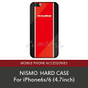ニスモ・公式ライセンス品 iPhone6s 6ケース ハードケース カーボン調×赤が鮮やかなアイフォン6ケース シンプル メンズ ブランド ブラック レッド 背面 バックカバー iPhone6ケース 日産スーパーGT300/500 カーボン風 黒 赤 アイフォンケース【送料無料】【あす楽対応】
