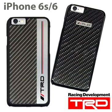 【SALE】TRD 公式ライセンス品 iPhone6s iPhone6 (4.7inch) 専用 背面ケース メタル & カーボン 調 カバー バックカバータイプ サーキット 車 かっこいい 男性向け ケース ハード TOYOTA トヨタ TOYOTA アイフォン6ケース 送料無料 あす楽対応