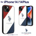 iPhone14 ケース 背面 iPhone14Plus ユーエスポロアッスン アイフォン iPhoneケース エンボスロゴ バックカバー ブランド