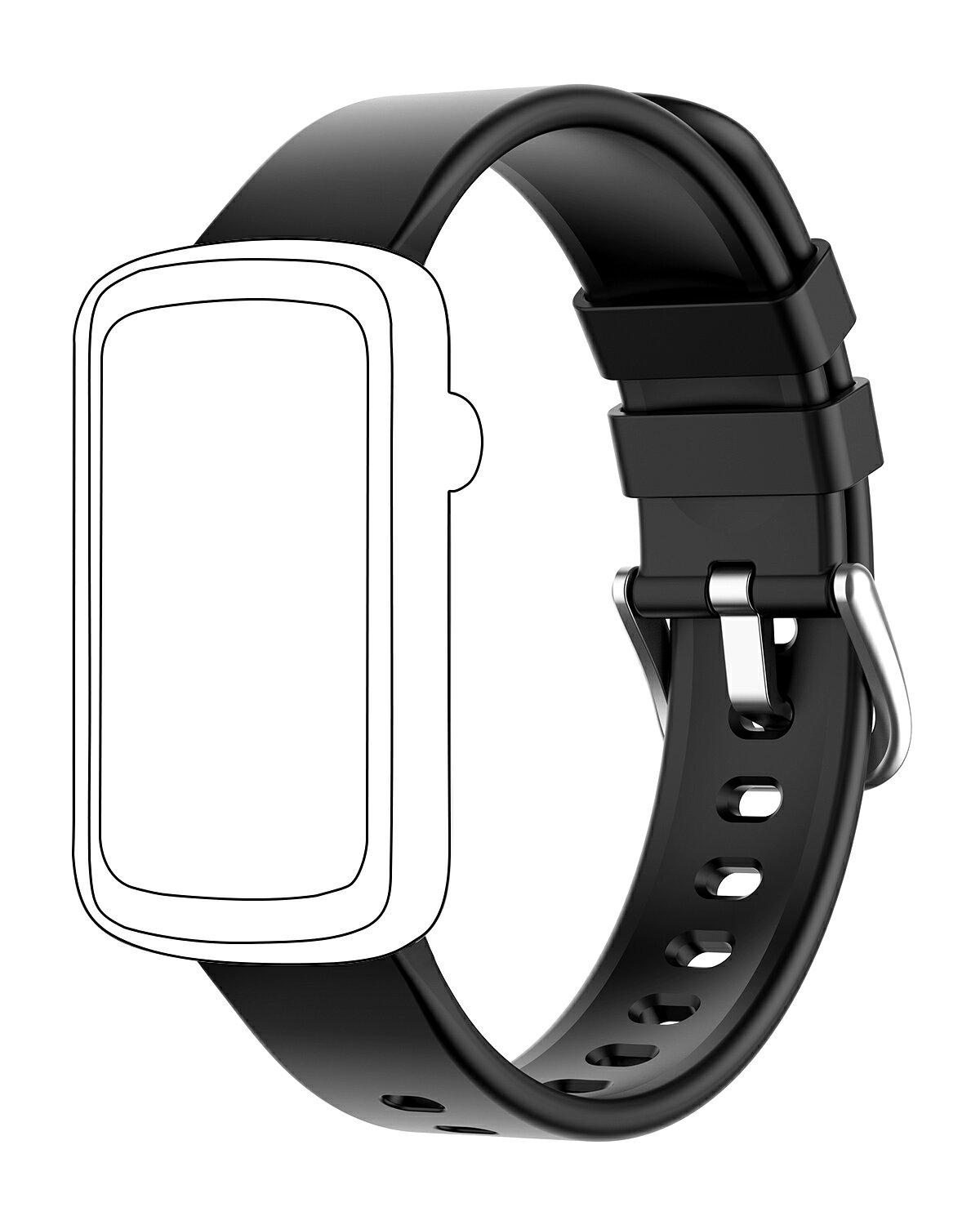 スマートウォッチL2 交換用ベルト ベルト Lynn2 単品 シリコーン バンド ストラッ...