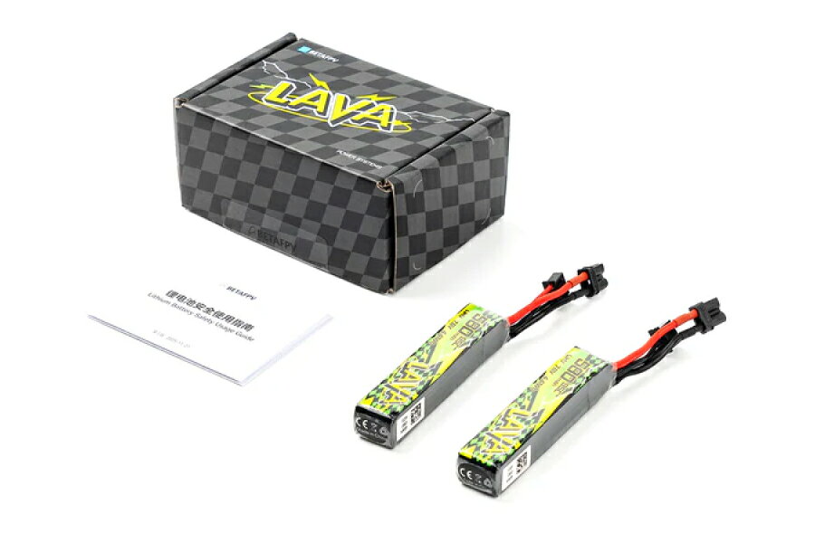 BETAFPV LAVA II 2Sバッテリー【580mAh】【95C】【2個】