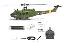 YuXiang F07 UH-1D HUEY ジャイロ安定化ヘリコプター - RTF (モード1・2変換対応)オリジナル日本語マニュアル付【外箱潰れあり】