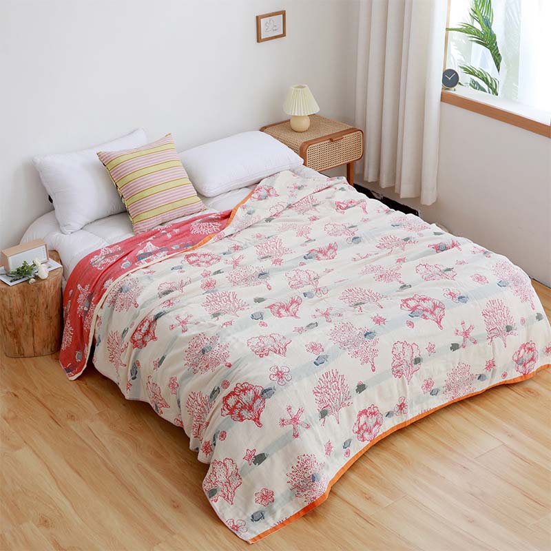 送料無料 ガーゼケット シングルサイズ タオルケット 綿100% 4層ガーゼ 北欧 柔らかい ガーゼ 大判 おしゃれ 洗える タオル 夏用 ガーゼ ガーゼケット ひざ掛け 軽量 通気 オールシーズン使用可能 春 夏 ベッドスロー スローケット 新生活 プレゼント 通年使用