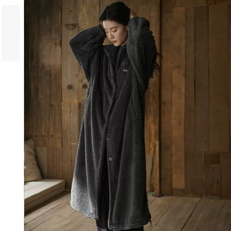 送料無料 着る毛布 レディース あったかグッズ 暖かい 着る 毛布 モコモコ ふわふわ 着るブランケット 冬用 高品質 ルームウェア 冬用 おしゃれ 前開き もこもこ 部屋着 かわいい パジャマ 可愛い 長袖 フランネル 秋冬 洗える 北欧 新生活 一人暮らし 2