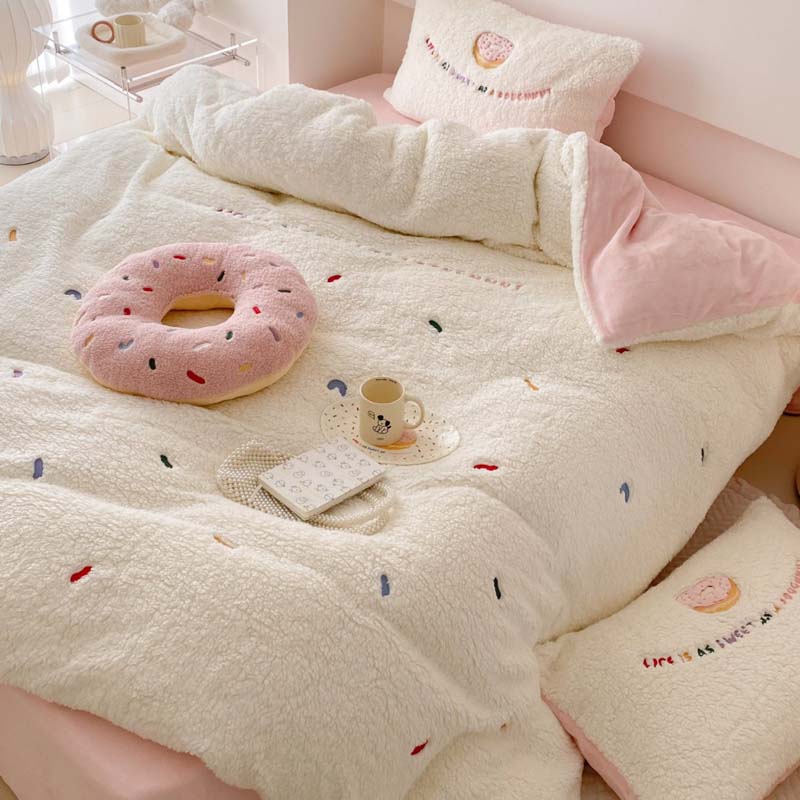 送料無料 布団カバーセット あったか フランネル シープボア もこもこ ボア 布団カバーセット 4点セッ..