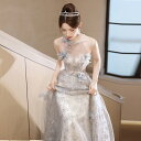 送料無料 イブニングドレス ロングドレス ホルターネック パール 花柄 オシャレ 可愛い 発表会ドレス ロング スパンコール キラキラドレス ノースリーブ 結婚式ドレス 二次会ドレス パーティードレス XS S M L XL XXL XXXL(4)