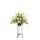 フレッシュローズスタンド1.2 2048K475 W85×D60×H120cm【2024年版 人工観葉植物 光の楽園 造花 フェイク リビング 玄関 アートフラ...