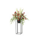 ローズリリースタンド1.0 2052A350 W75×D52×H100cm【2024年版 人工観葉植物 光の楽園 造花 フェイク リビング 玄関 アートフラワー...