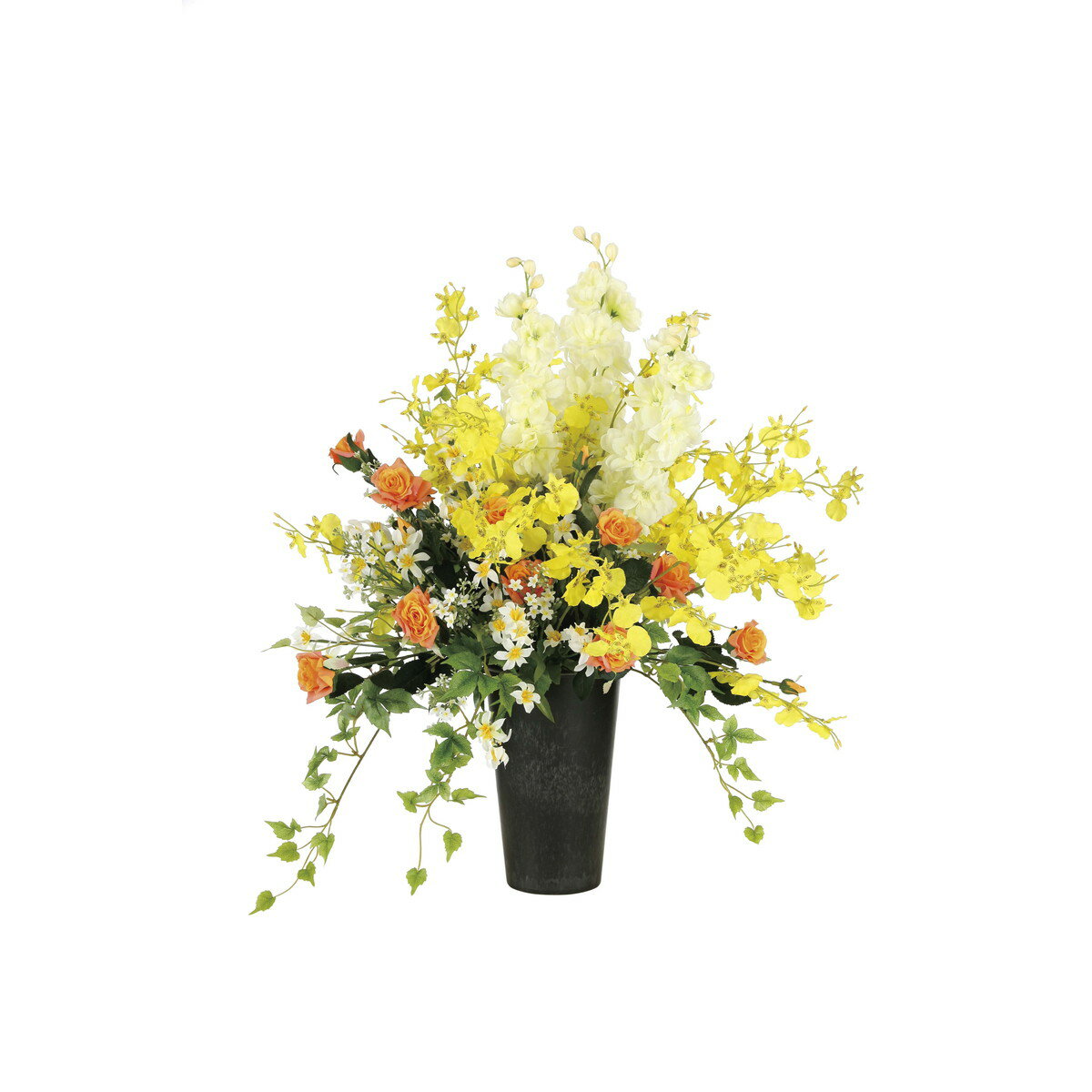 ピーチライン 2056H180 W65×D48×H64cm【2024年版 人工観葉植物 光の楽園 造花 フェイク リビング 玄関 アートフラワー インテリアグリーン】