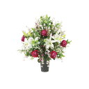 メゾンローズ 2393A250 W63×D55×H73cm【2024年版 人工観葉植物 光の楽園 造花 フェイク リビング 玄関 アートフラワー インテリアグリ...