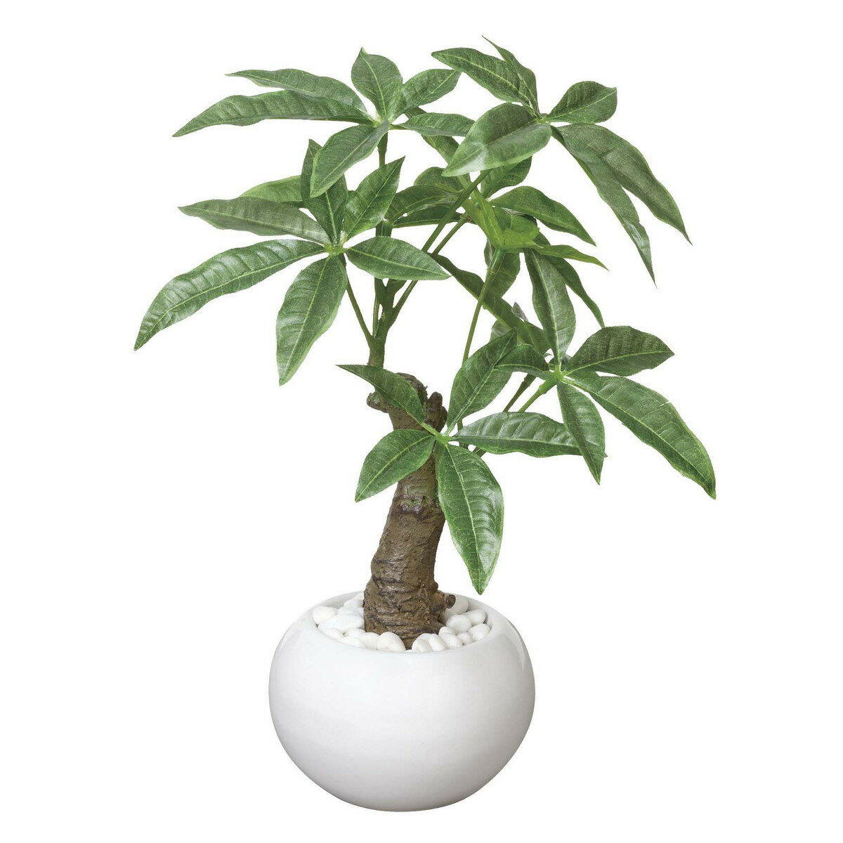 パキラポット 386A30 W20×D20×H27cm【2024年版 人工観葉植物 光の楽園 造花 フェイク リビング 玄関 アートフラワー インテリアグリーン】