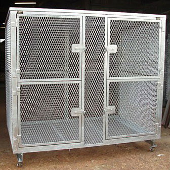 HTA-02(標準網目) 開き扉×4枚 W186×D124×H166cm 3150L 45Lごみ袋×約70個分 約46世帯【業務用 大型ゴミ..