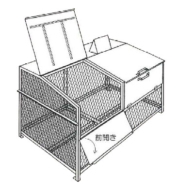 yizS~BOX G-180N XeXSUS304 W180~D90~H85cm 1223L 45Lݑ܁~27 18сyS~[BOX jJA ^S~ Ɩp O e Ap[g }V   JX L ΍  S~XgbJ[z