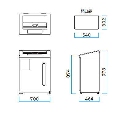 リサイクルボックス2 160L W70×D46.4×H97.8cm 容量約160L【スチール製ボディ アジャスター付き 透明窓付き 業務用分別ゴミ箱 屑入 ダストボックス 屋内用 ショッピングセンター コンビニ オフィス 自動販売機 ミヅシマ】