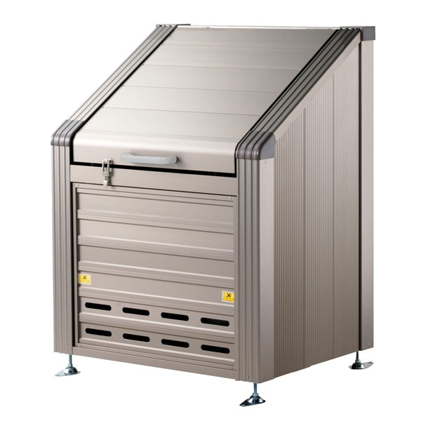 【セキスイ】トラッシュステーション#500 完成品 アルミ製 W90×D68×H113cm 460L 45Lごみ袋×約10個分 約6世帯【業務用大型ゴミ箱 ゴミステーション ゴミ収納庫 屋外 大容量 アパート マンション 町内会 自治会 カラス 猫 集合住宅 ゴミストッカー 積水】