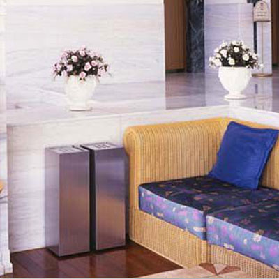 クリンボックス F3 W30×D30×H61.5cm 容量約37L【ステンレス製ボディ 回転ふた付き 業務用分別ゴミ箱 屑入 ダストボックス 屋内用 ショッピングセンター コンビニ オフィス 自動販売機 ミヅシマ】