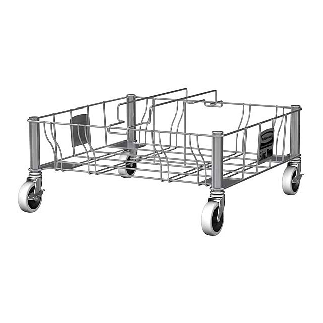 【オプション】スリムジムコンテナ用ドーリー 2連タイプ 1956191(本体別売) W52.3×D50.8×H22.9cm 【スリムジムコンテナ用オプション ラバーメイド】