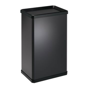 ターンボックスL W36×D25×H60cm 容量約37L DS251020【角型 スチール製ボディ 回転ふた付き 小型ゴミ箱 ダストボックス 業務用分別ゴミ箱 キッチン 給湯室 オフィス テラモト】 [2]