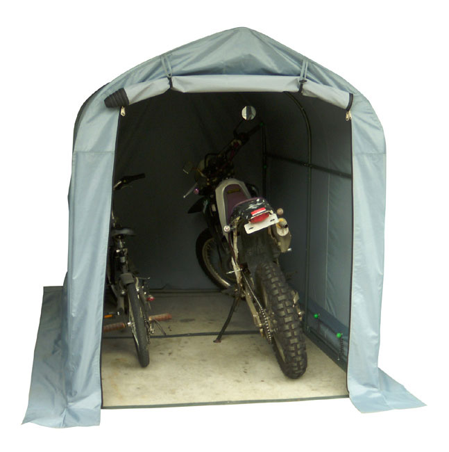 バイクガレージ GAREASY ワイド 横200cm×奥行257cm×高さ183cm【バイク 自転車 タイヤ 収納 保管庫 物置 ガーデン 庭 駐車場 TOSH...