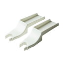 室外機ルーバー用両面テープ取付台座セット(2個で1セット) SLK-20 幅3cm×奥行16cm×高さ2cm【オプション 台座 ホワイト タカラ産業 ※室外機・...