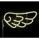 2Dモチーフ エンジェルウィング 電球色 L2DM325-D【コロナ産業 イルミネーション モチーフ LED 照明 ライト ガーデン装飾】