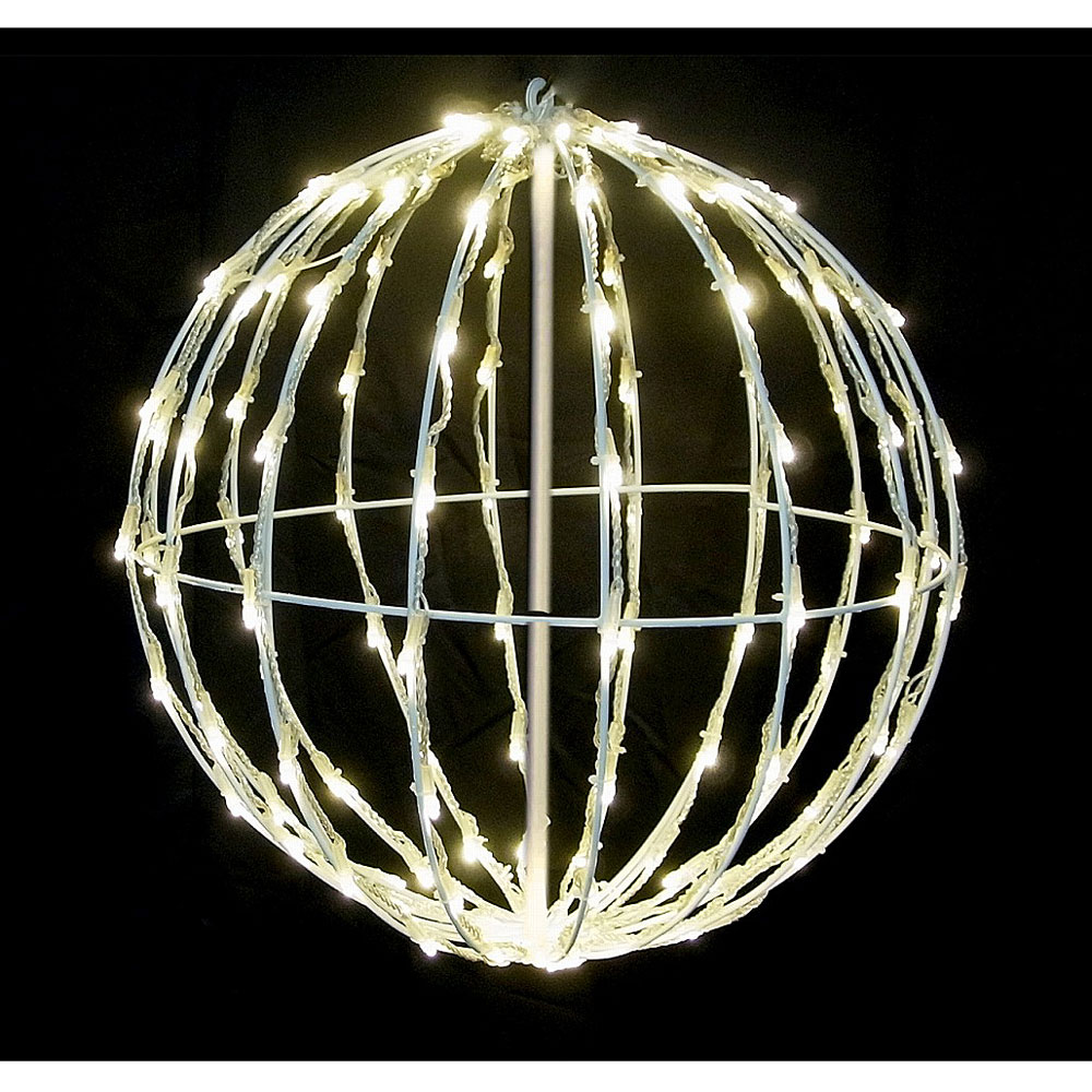 3Dモチーフ ラインボール NEWバージョン 50cm 電球色 L3D908A-D【コロナ産業 イルミネーション モチーフ LED 照明 ライト ガーデン装飾 ラインボール】 1