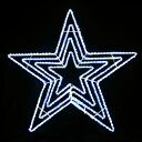 2Dスターモチーフ ビッグスター白色 L2DM601W【コロナ産業 イルミネーション モチーフ LED 照明 ライト クリスマス】