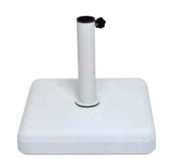 【パラソルオプション】パラソル用ベース 4745/ホワイト 幅45cm×奥行45cm×高さ45cm 重量35.5kg【パラソル用ベース パラソル支柱直径25〜55mm使用可能 重し】