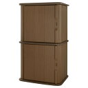 【個人宛配送可】アルベロ ストッカーST 160 W91.5cm×D76cm×H160cm【収納 ガーデン収納 コンパクト収納 タイヤ収納 軒下 物置 ベランダ おしゃれ リッチェル】(4)