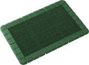 エバック ハイローリングマットDX 12(90cm×120cm) F-121-12【厚み約20.5mm プラスチック製 泥や水がマットの下に抜けるスルー形状 屋外用 泥落としマット 業務用玄関マット 山崎産業】