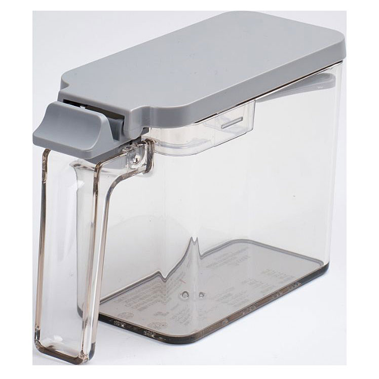 フォルマ 密閉プッシュポット（S） 450ml グレー A1146【密閉 パッキン付き 調味料入れ】