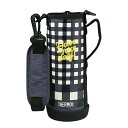 FJJ ハンディポーチ(ストラップつき) 1L用 FJJ-1000WF ブラックチェック【THERMOS ポーチ のみ】