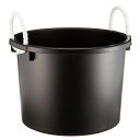 万能容器 30L ブラック【たらい バケツ 大容量 水槽 30リットル アウトドア】